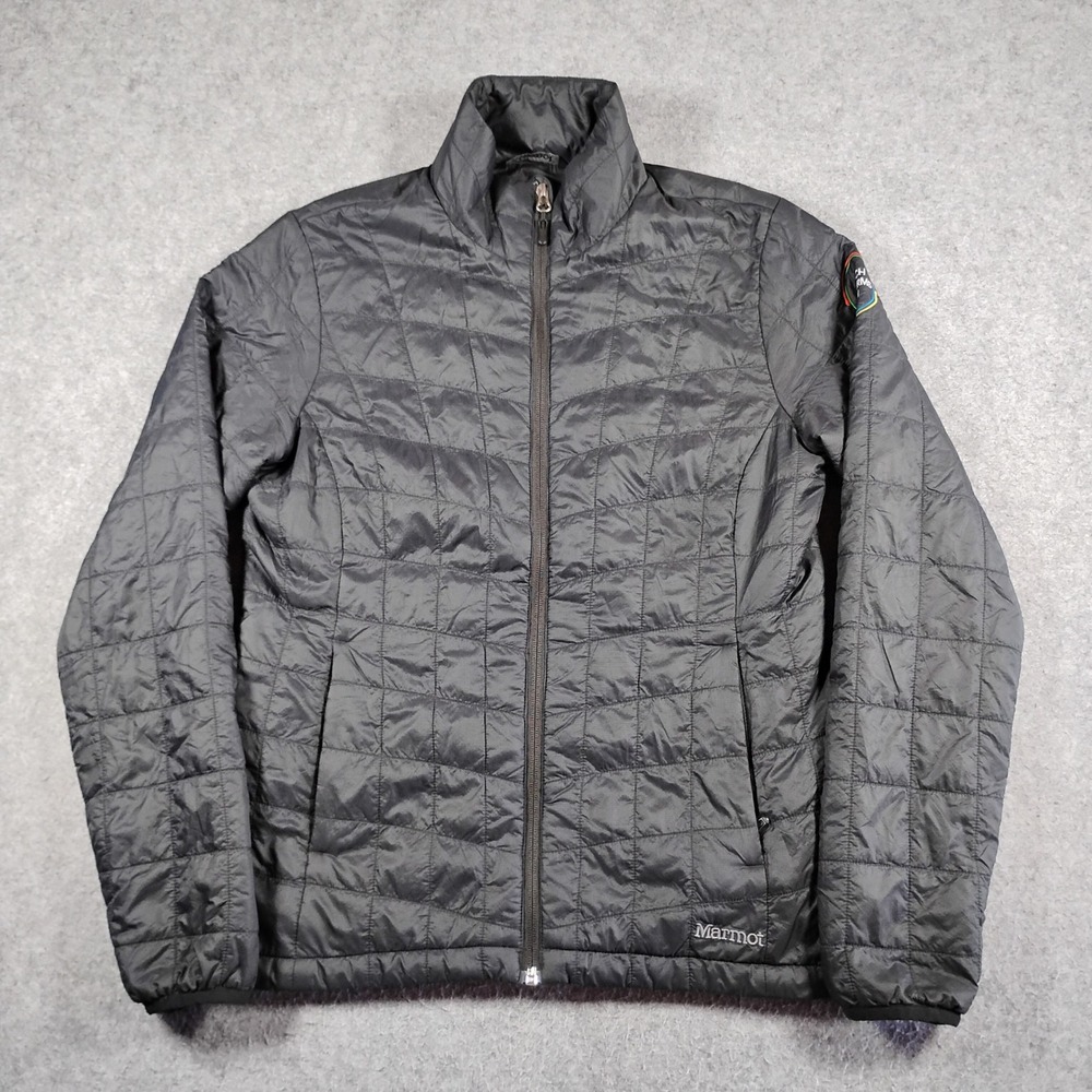 Marmot Womens Calen Quilted Puffer Jacket Black Primaloft Medium K77970